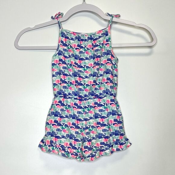 Vineyard Vines Candy Whale Knit Romper Girls 2T - Picture 5 of 9